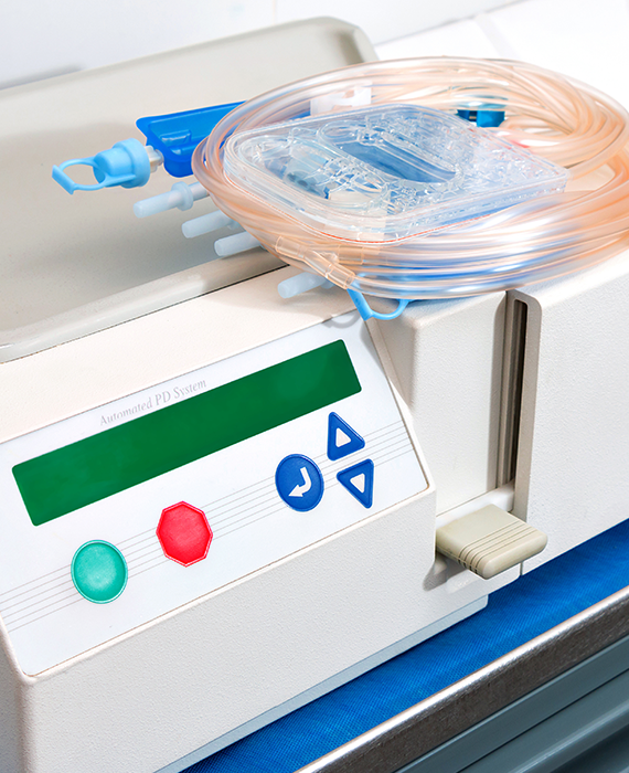 Photo of at home dialysis machine
