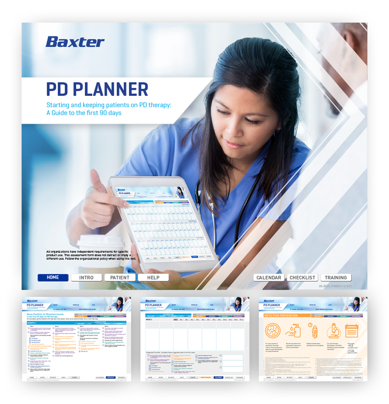 PD Planner screens