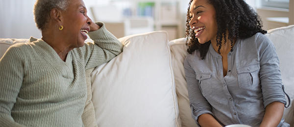 Women laughing